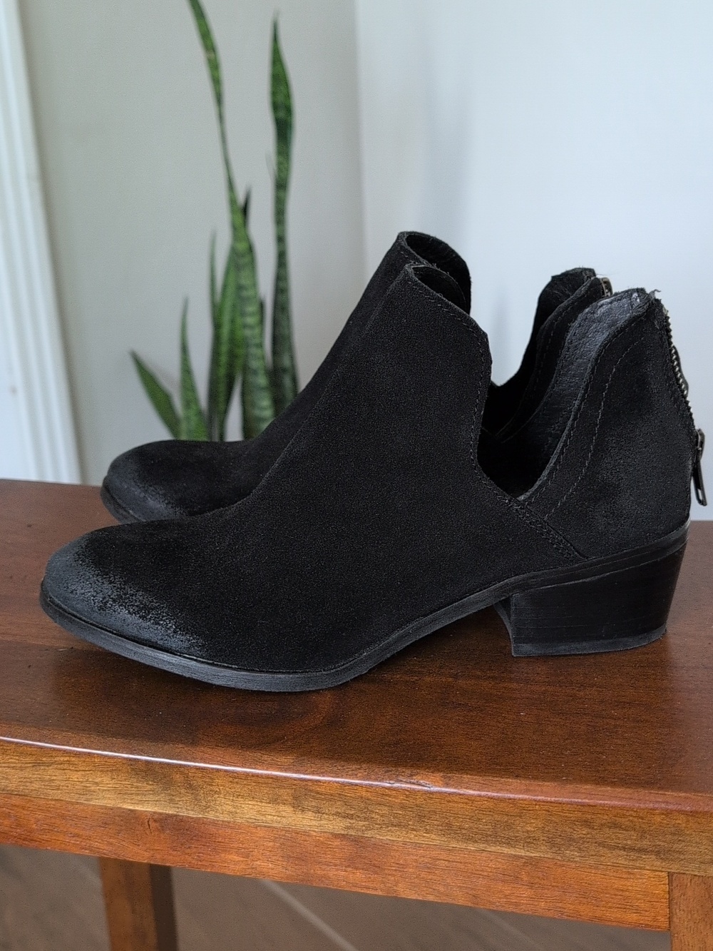 BCBGeneration Black Suede Ankle Boots Size 7